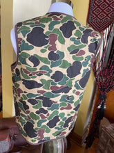 Load image into Gallery viewer, New Old Stock Vintage Camo Lined Shooting Vest, Size L