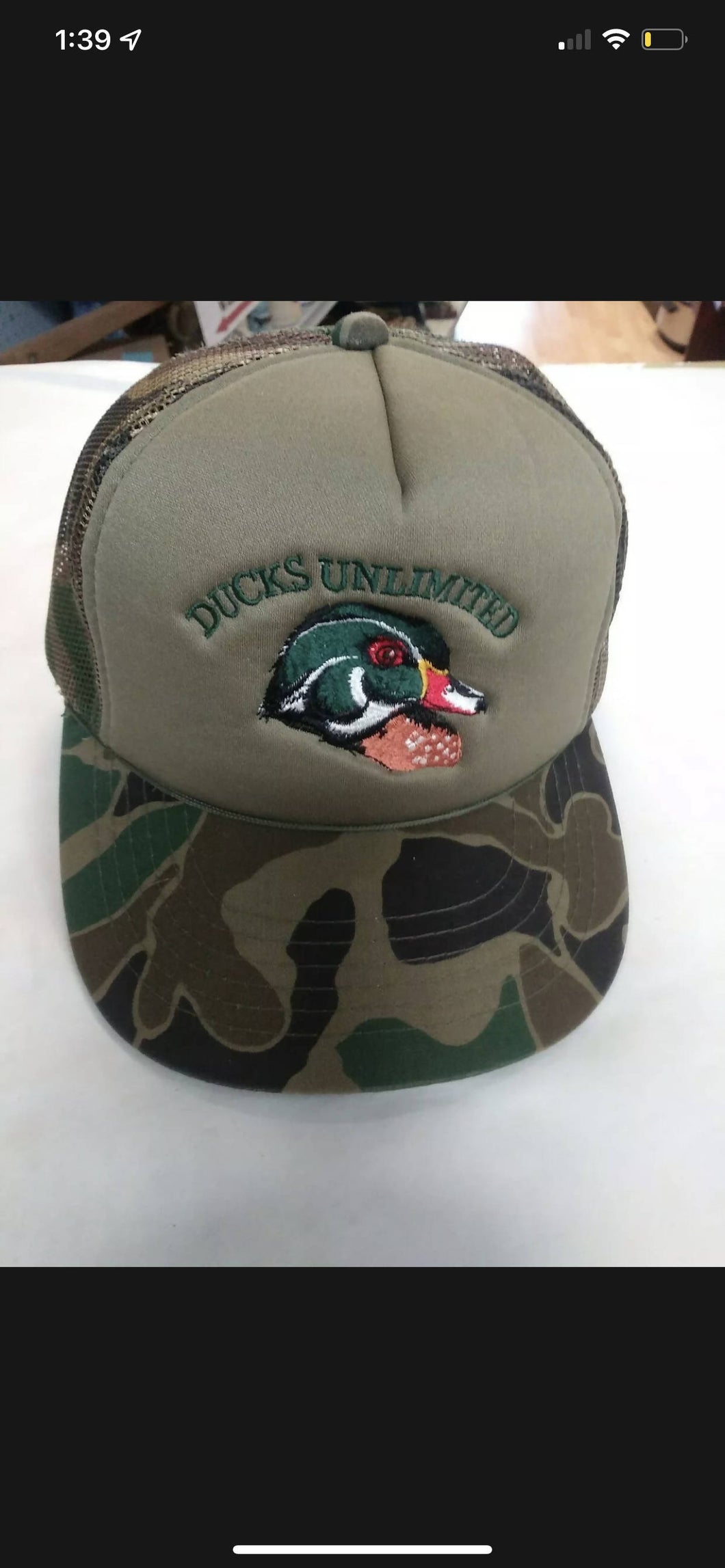 Ducks Unlimited Wood Duck throwback hat