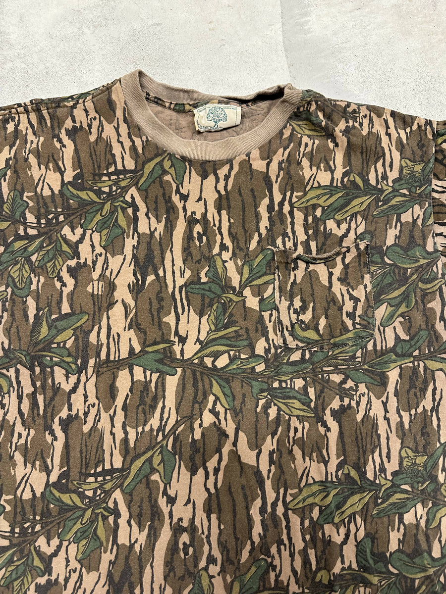 Vintage Mossy Oak GreenLeaf Camo Longsleeve (XL/XXL) 🇺🇸 – Camoretro