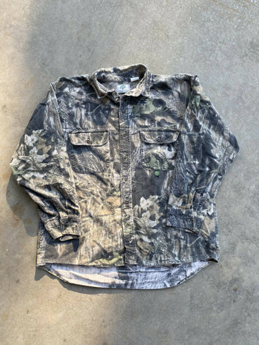 Vintage Mossy Oak Break up Camo First Gen Chamois Shirt(XL)🇺🇸