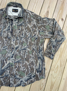 00’s Browning Mossy Oak Treestand Lightweight Breathable Button Down (XL)