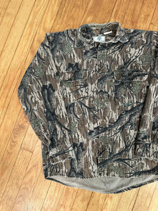 Vintage Mossy Oak Treestand Chamois Button Up (M)🇺🇸