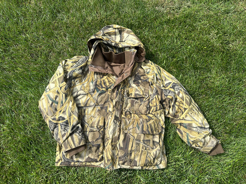 Ducks Unlimited Advantage Wetlands Camo Spartan Outdoors 3 -in- 1 Coat Jacket Size Large