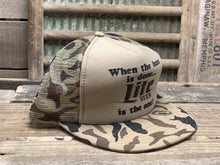 Load image into Gallery viewer, Miller Lite Beer "When the Hunt is Done...Lite Beer is the one!" Camo Hat