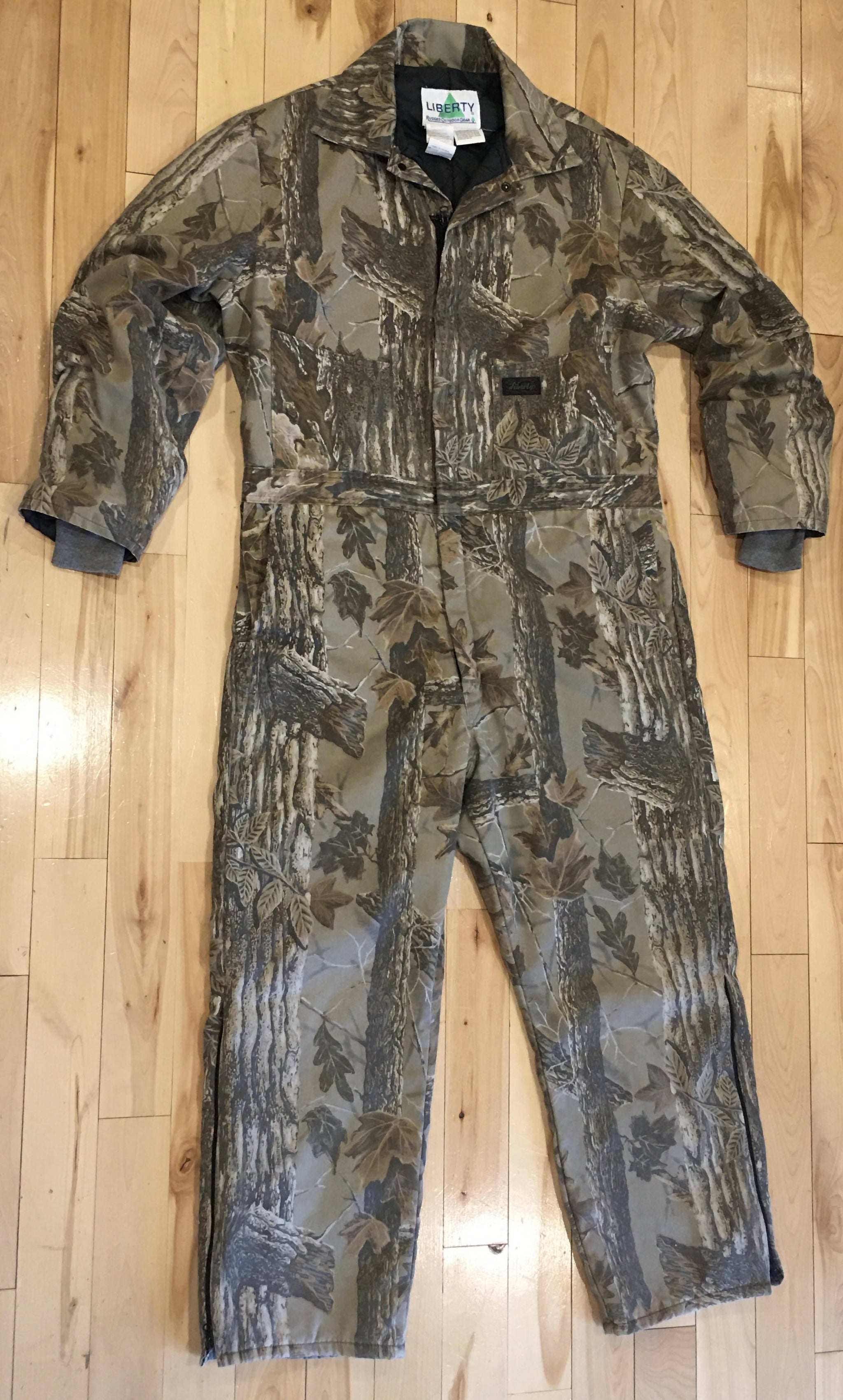 Vintage RedHead TreBark outlet Camouflage Coveralls Mens L Reg Hunting Camping USA