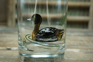 Vintage 12 oz Pintail Glass Whiskey / Old Fashioned / Cocktail Duck Drinkware