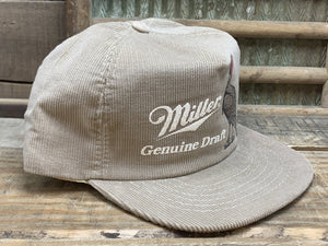 Miller Genuine Draft Corduroy Turkey Hat USA