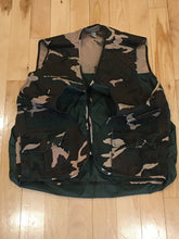 Load image into Gallery viewer, Vintage Sports Afield Camo Shooting Vest with Game Pouch - Large