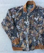 Load image into Gallery viewer, Mossy Oak Full Foliage/Fall Foliage Reversible Bomber Jacket (XL)