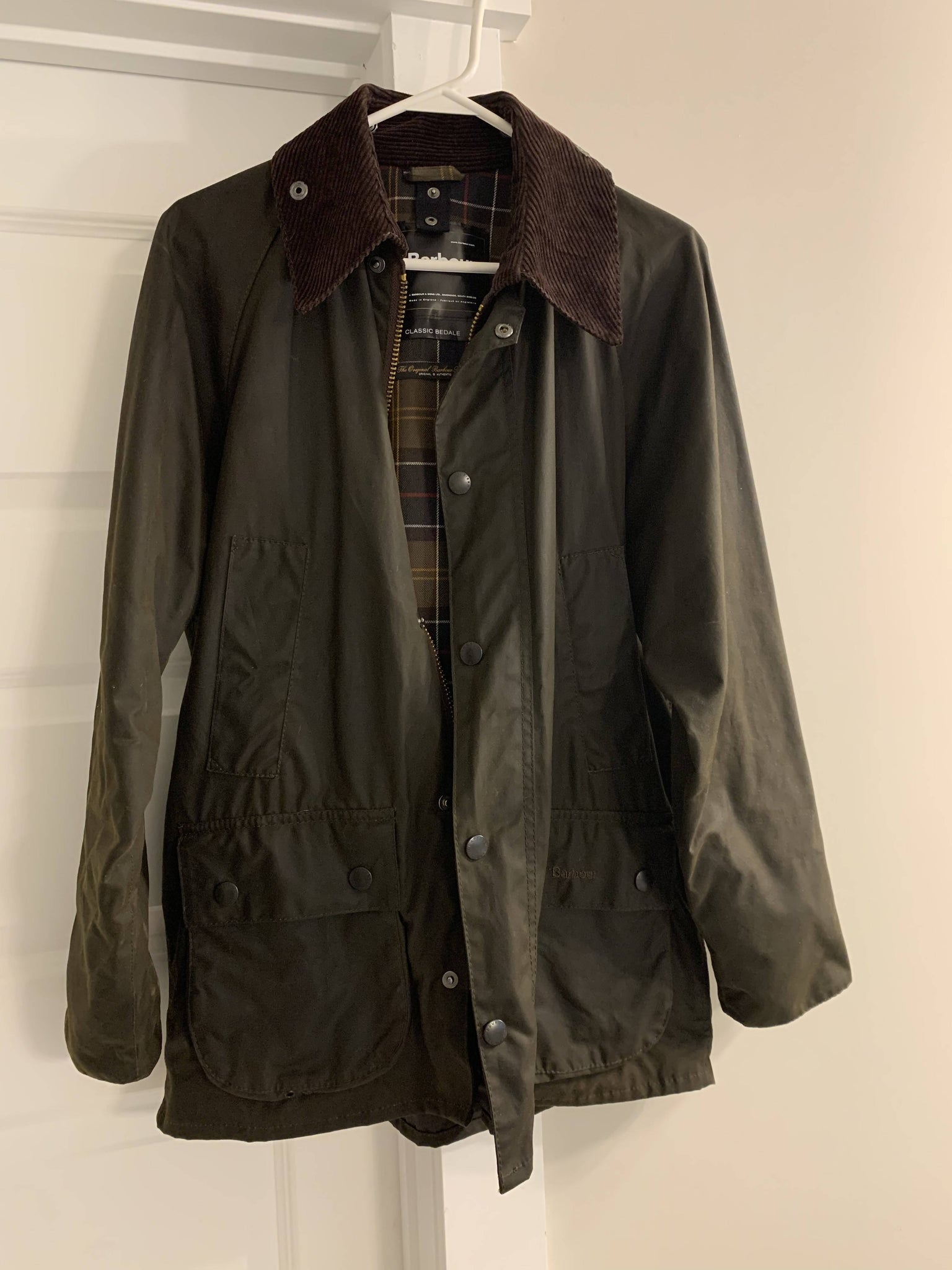 Original Barbour Green Hanger for Coats 