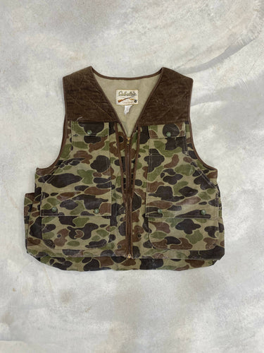 Vintage Cabela’s Duck Camo Canvas Vest