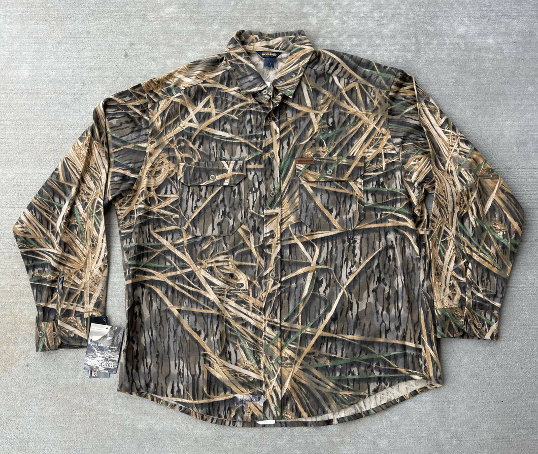 Woolrich Mossy Oak Shadow Grass (2nd Gen) Chamois Button Down (XL)