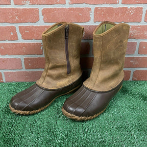 Zip up duck outlet boots