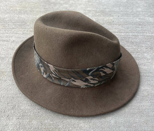 Haas Outdoors Mossy Oak Treestand Felt Fedora Hat (L) 🇺🇸