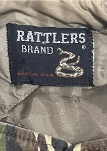 VTG Very Rare Rattlers Brand Ducks Unlimited Camo Insulated Jacket