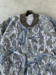 Vintage Masterguide by Simmons Treestand Camo Bomber Jacket (L/XL) 🇺🇸