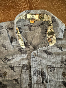 Outdoor Print Button Down Shirt (M)