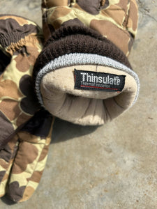 Vintage Duck Camo Thinsulate Gloves (L)