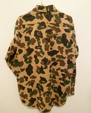Load image into Gallery viewer, SIZE LARGE ORIGINAL DUXBAK DUCK CAMO BUTTON UP. THICK FLANNEL MATERIAL