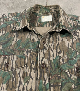 90’s Original Key Mossy Oak Greenleaf Button Down Shirt (L)🇺🇸