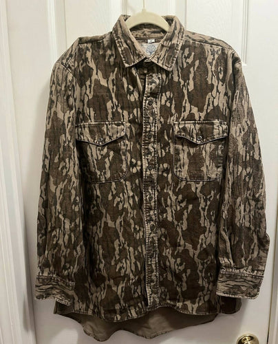 Mossy Oak Bottomland Chamois Button Up Shirt (M) 🇺🇸