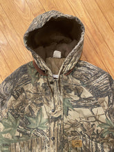 Load image into Gallery viewer, Vintage Duxbak Realtree Camo Insulated Hooded Bomber Jacket (L/XL)