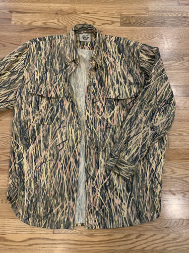 M2D grass camo button down