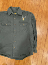Load image into Gallery viewer, Vintage Cabelas Deer Embroidered Button Up Shirt (M)