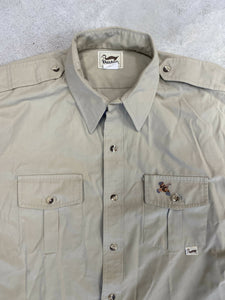 Vintage Duxbak Quail Embroidered Button Up