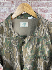 Vintage Mossy Oak Green Leaf 3-pocket