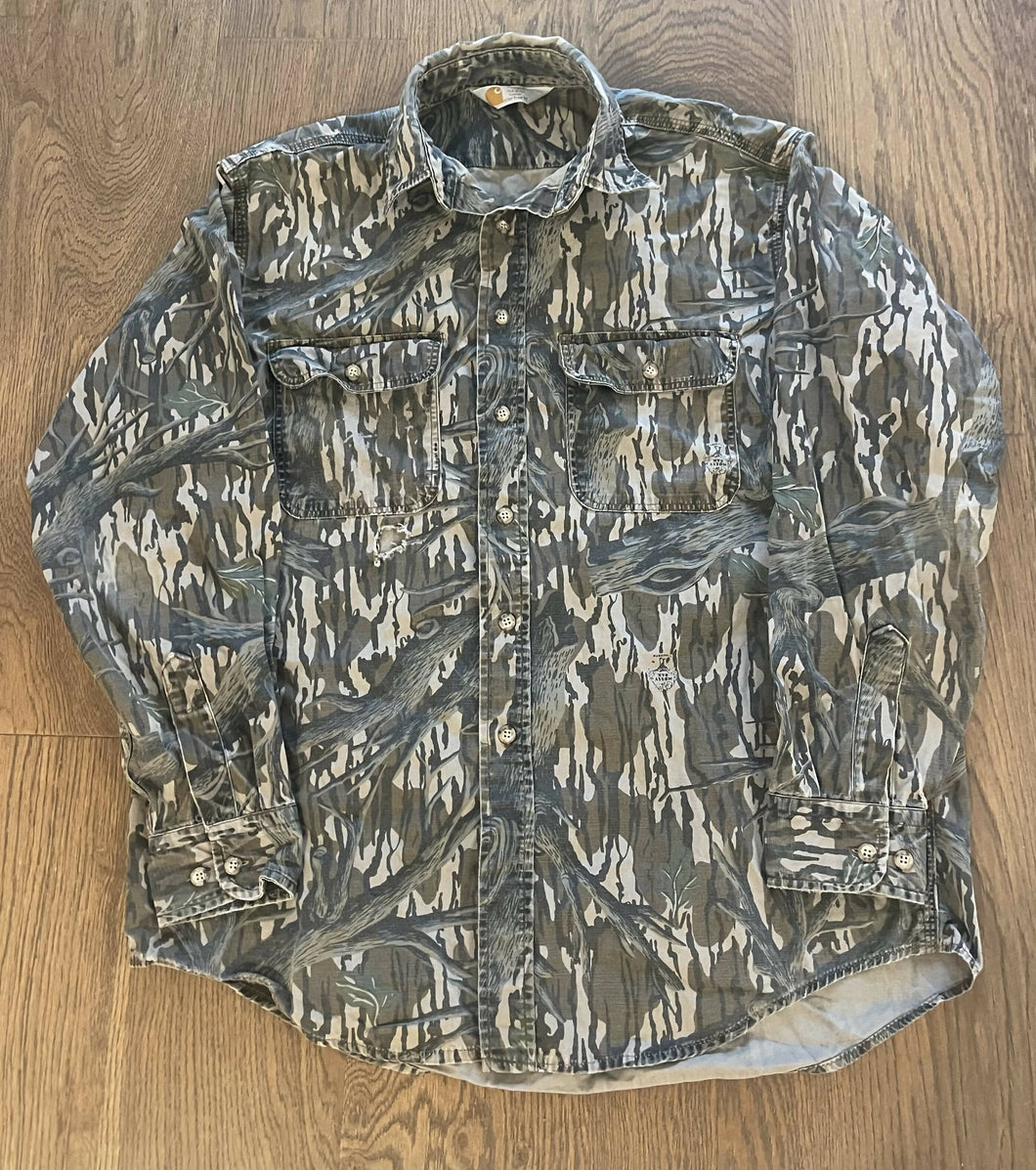 90’s Carhartt Mossy Oak Treestand Button Down (M) 🇺🇸