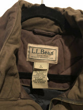 Load image into Gallery viewer, LL Bean Goose Down Waxed Cotton Vest size Large Reg.