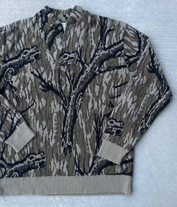 Mossy Oak Knits Treestand Henley Sweater (XL)