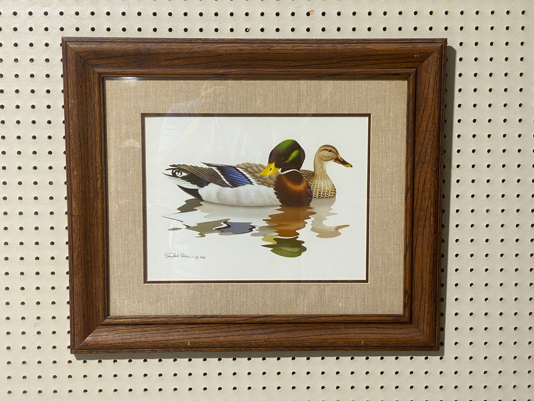 1980 Richard Sloan Mallards Print (24”x21”)