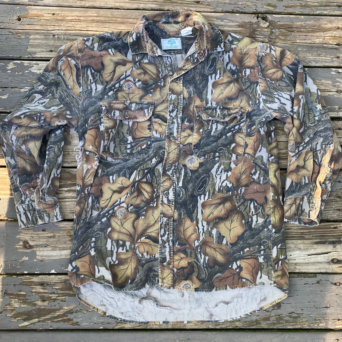 Mossy Oak Fall Foliage Shirt (L)🇺🇸 – Camoretro