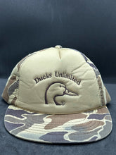 Load image into Gallery viewer, Ducks Unlimited Old School Camo Snapback