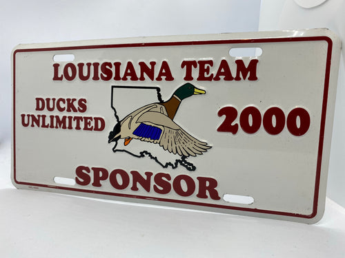 2000 Louisiana Ducks Unlimited Sponsor Plate