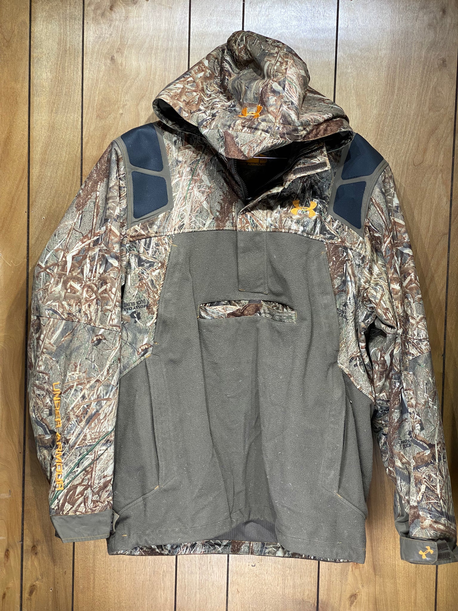 Under Armour Mossy Oak Duck Blind Hooded Pullover XXL