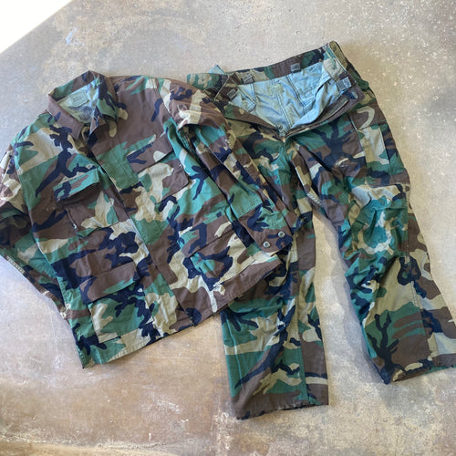 Army Camo Jacket & Pants (XL/XXL)