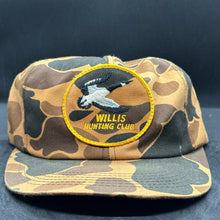 Load image into Gallery viewer, Willis Hunting Club Old School Camo Snapback