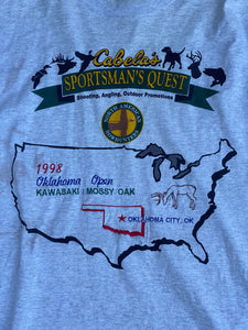 1998 Cabela’s Sportsman’s Quest North American Bowhunters Oklahoma Open by Kawasaki and Mossy Oak Shirt (XL)