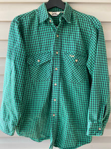 Duxbak Green Plaid Shirt (L)