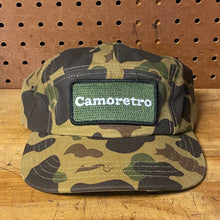 Load image into Gallery viewer, Duxbak Camoretro Patch 5-Panel Hat w/ Custom Strap 🇺🇸 Made