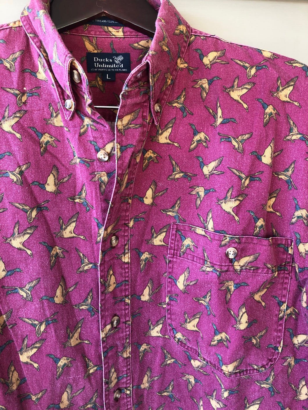 Ducks Unlimited Mallard Pattern Shirt (L)