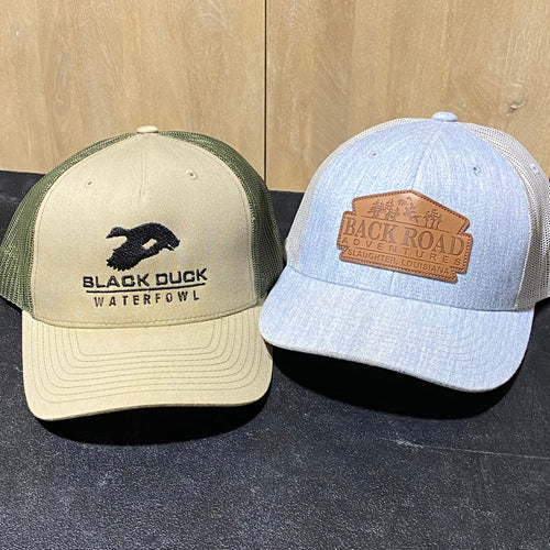 Black Duck Waterfowl and Backroad Adventures Hats