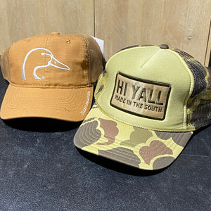 Ducks Unlimited and Hi Y’all Hats