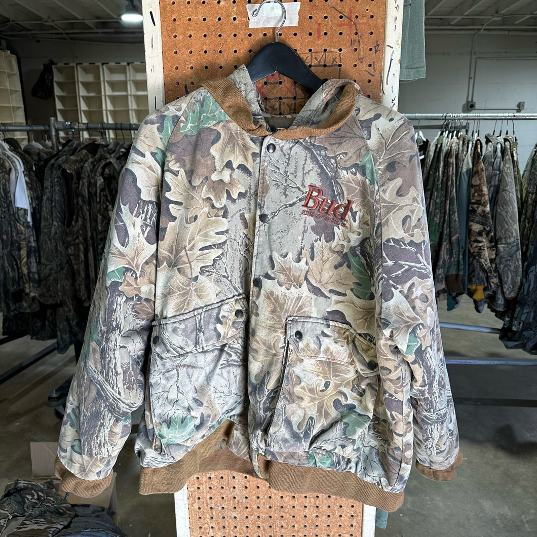 Duxbak “Bud King of Beers” Realtree Advantage Bomber Jacket (XXL)🇺🇸