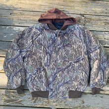 Load image into Gallery viewer, Mossy Oak Treestand Hooded Bomber (L)