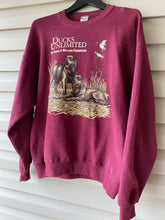 Load image into Gallery viewer, Ducks Unlimited Chocolate Lab Duo Sweatshirt (L)