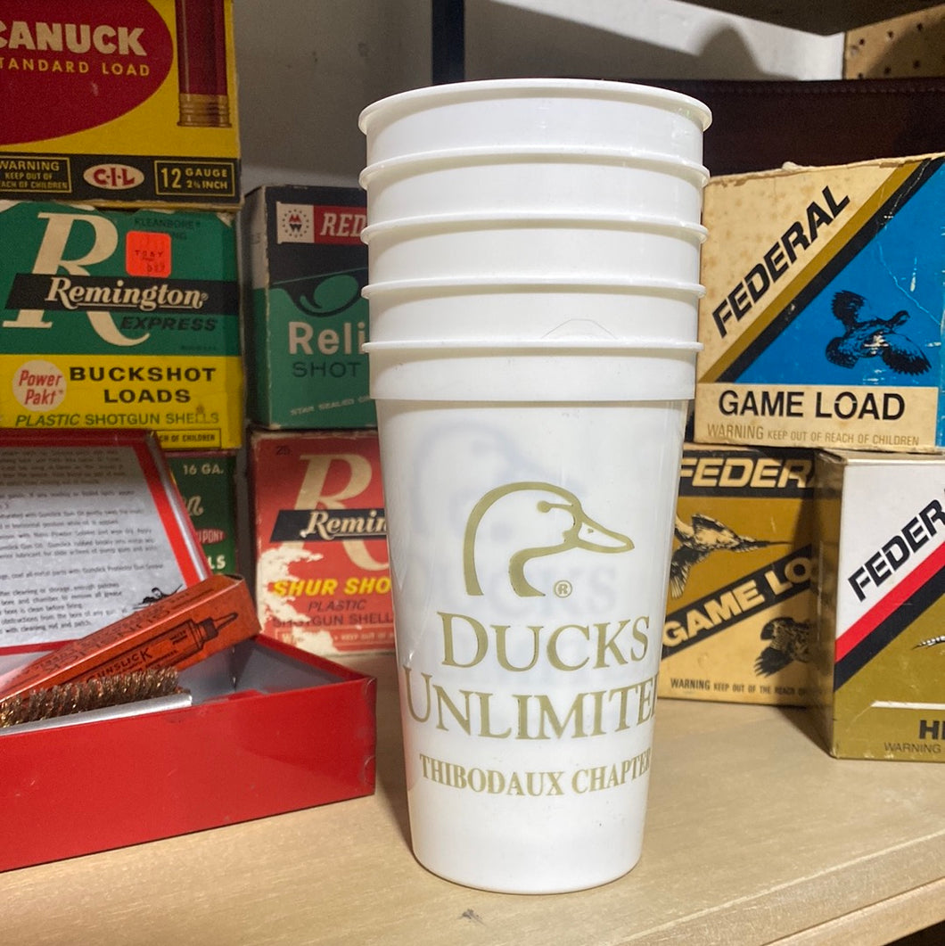 Ducks Unlimited Thibodaux Chapter Banquet Cups (x5) Camoretro